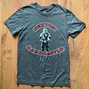 WWE Authentic Sexton Hardcastle Edge Rookie Collection Gray Tshirt  RARE Medium